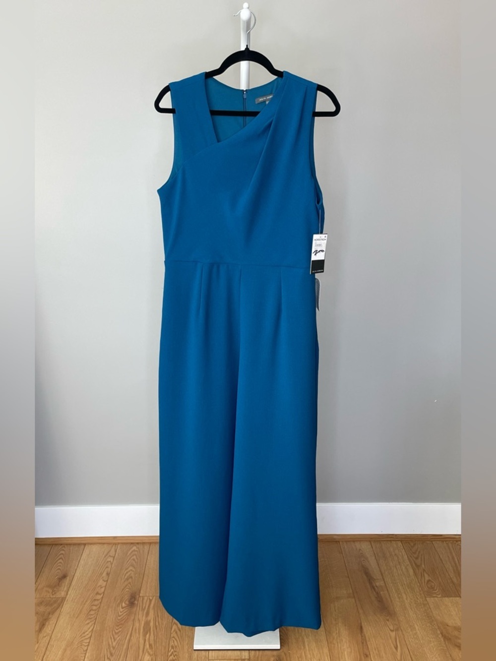 Julia Jordan Teal V-Neck Wide-Leg Jumpsuit - Size 12